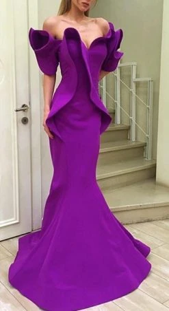 MNM Couture - 2328 Peplum Off-Shoulder Mermaid Evening Gown 26 MNM Couture - 2328 Peplum Off-Shoulder Mermaid Evening Gown