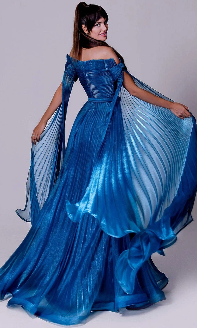 MNM Couture 2694 - Pleated A-Line Evening Gown 4 MNM Couture 2694 - Pleated A-Line Evening Gown