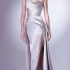 MNM Couture G1336 - Beaded Sash Evening Gown
