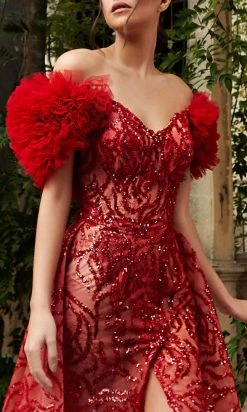 MNM Couture K3948 - Ruffled A-Line Formal Dress