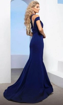 MNM COUTURE M0073 - Asymmetrical Cutout Evening Dress