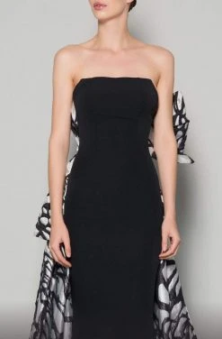 MNM COUTURE - N0395 Strapless Trumpet Dress With Train 8 MNM COUTURE - N0395 Strapless Trumpet Dress With Train