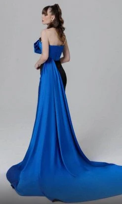 MNM COUTURE N0463 - Strapless Overskirt Evening Dress 5 MNM COUTURE N0463 - Strapless Overskirt Evening Dress