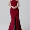 MNM COUTURE N0464 - Strapless Wrap Slit Evening Dress 2 MNM COUTURE N0464 - Strapless Wrap Slit Evening Dress