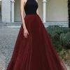 MNM Couture - Shirred Halter Neck Ballgown N0124 2 MNM Couture - Shirred Halter Neck Ballgown N0124