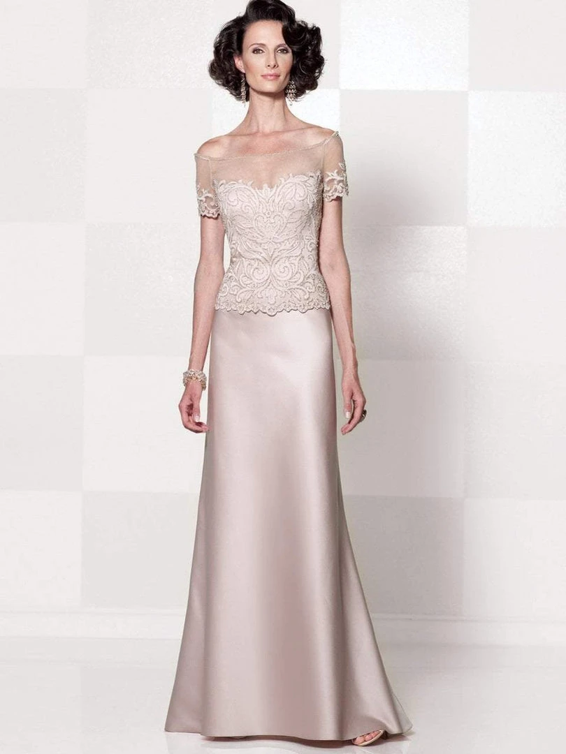 Mon Cheri - 114651 Two Piece Off Shoulder Long Dress - 1 Pc. Raisin In Size 10 Available 3 Mon Cheri - 114651 Two Piece Off Shoulder Long Dress - 1 Pc. Raisin In Size 10 Available