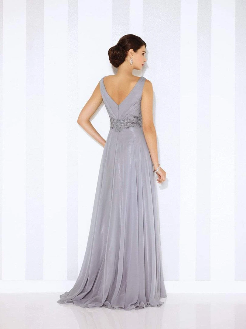 Mon Cheri 116665 Sleeveless Chiffon A-line Dress - 1 Pc Gray In Size 16 Available 4 Mon Cheri 116665 Sleeveless Chiffon A-line Dress - 1 Pc Gray In Size 16 Available