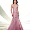 Mon Cheri 116953 Bedazzled Illusion Bateau Mermaid Dress - 1 Pc Rose Frost In Size 10 Available 1 Mon Cheri 116953 Bedazzled Illusion Bateau Mermaid Dress - 1 Pc Rose Frost In Size 10 Available