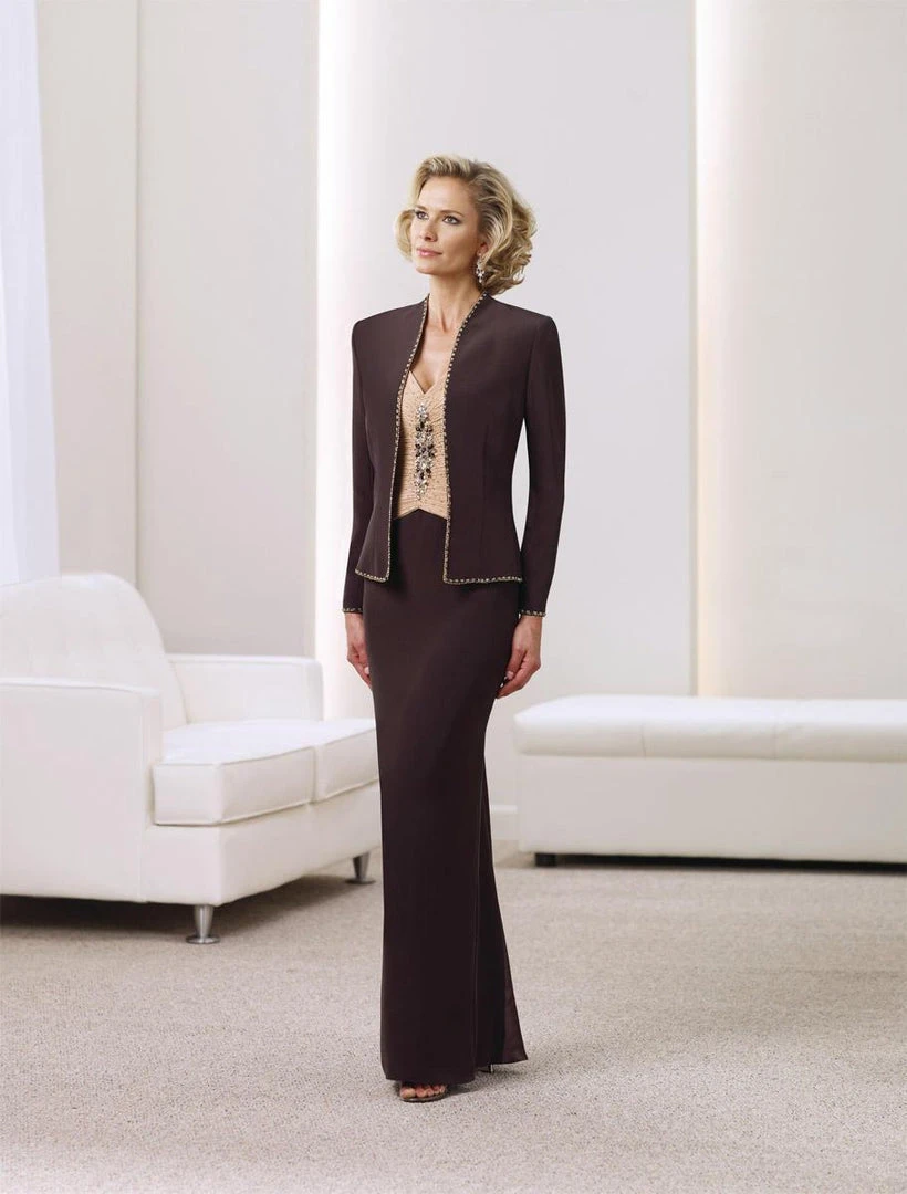 Mon Cheri - 211902 Two Piece Long Sleeves Dress 3 Mon Cheri - 211902 Two Piece Long Sleeves Dress