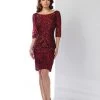 Mon Cheri 216866 Sequined Illusion Bateau Dress 2 Mon Cheri 216866 Sequined Illusion Bateau Dress