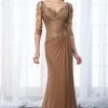 Mon Cheri 217646W Classy Lace And Mesh Gown 2 Mon Cheri 217646W Classy Lace And Mesh Gown