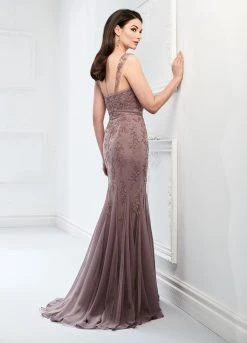 Mon Cheri Beaded Fitted Trumpet Evening Dress 218903