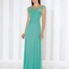 Mon Cheri - Beaded Illusion Bateau Pleated Bodice Gown 116662 - 1 Pc Jade In Size 4 Available 2 Mon Cheri - Beaded Illusion Bateau Pleated Bodice Gown 116662 - 1 Pc Jade In Size 4 Available