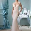 Mon Cheri Destinations 116128 Long Dress In Champagne