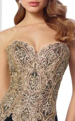 Mon Cheri Embellished Sweetheart Dress 217831