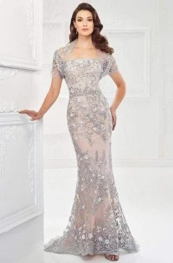 Montage By Mon Cheri - 118961 Strapless Lace Sheath Gown