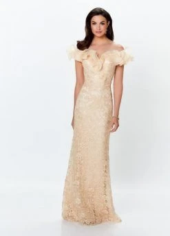 Montage By Mon Cheri - 119931 Ruffled Off-Shoulder Gown 11 Montage By Mon Cheri - 119931 Ruffled Off-Shoulder Gown