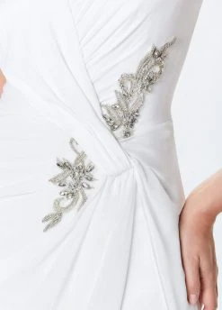 Montage By Mon Cheri - 119936 Shirr-Front Overskirt Jumpsuit