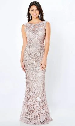 Montage By Mon Cheri 119958W - Ombre Lace Evening Gown