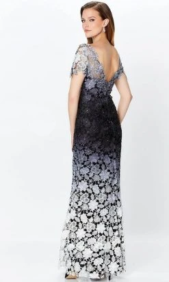 Montage By Mon Cheri 119958W - Ombre Lace Evening Gown