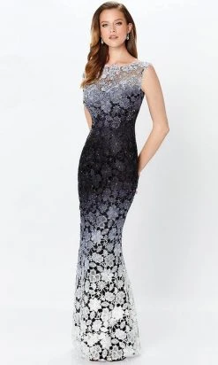 Montage By Mon Cheri 119958W - Ombre Lace Evening Gown