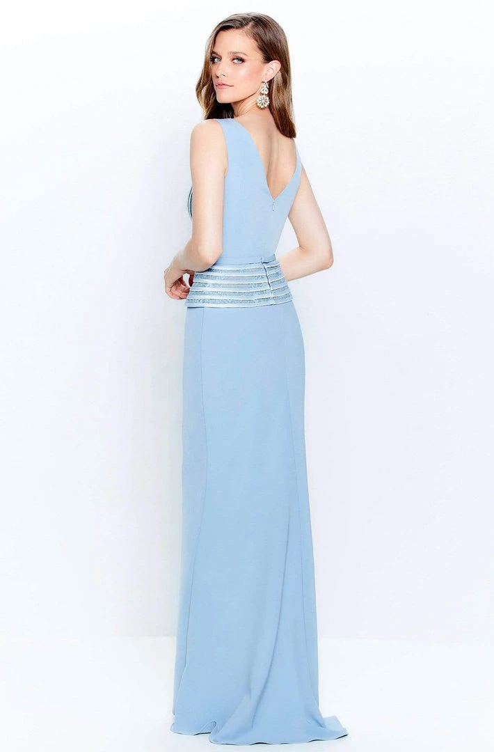 Montage By Mon Cheri - 120904 Embroidered V-Neck Sheath Dress 4 Montage By Mon Cheri - 120904 Embroidered V-Neck Sheath Dress