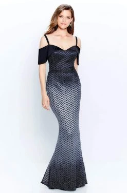 Montage By Mon Cheri - 120908 Metallic Ombre Sheath Dress