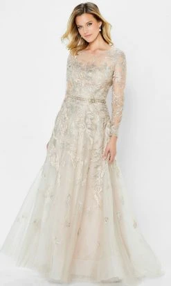 Montage By Mon Cheri 122906 - Illusion Bateau Long Evening Dress