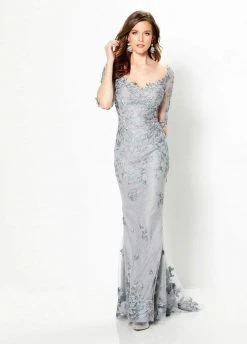 Montage By Mon Cheri - 219978 Embroidered Scoop Neck Long Gown 9 Montage By Mon Cheri - 219978 Embroidered Scoop Neck Long Gown
