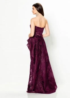 Montage By Mon Cheri - 219992 Strapless Embroidered Peplum Gown