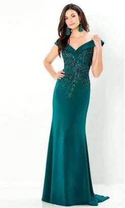 Montage By Mon Cheri - 220932 V-Neck Evening Dress
