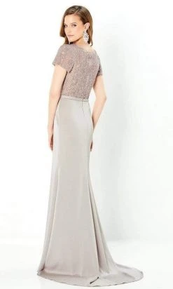 Montage By Mon Cheri - 220938 Short Sleeve Beaded Gown