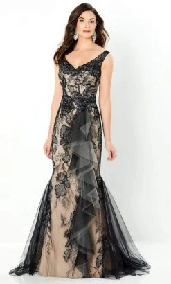 Montage By Mon Cheri - 220943 Sleeveless V-Neck Dress