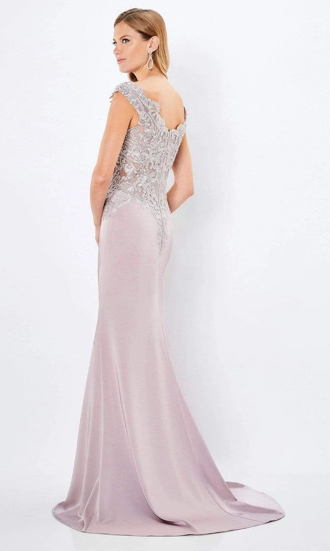 Montage By Mon Cheri - 221963 Scoop Neck Sheath Evening Dress 4 Montage By Mon Cheri - 221963 Scoop Neck Sheath Evening Dress