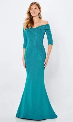 Montage By Mon Cheri - 221970 Off-Shoulder Sparkle Beaded Mermaid Gown
