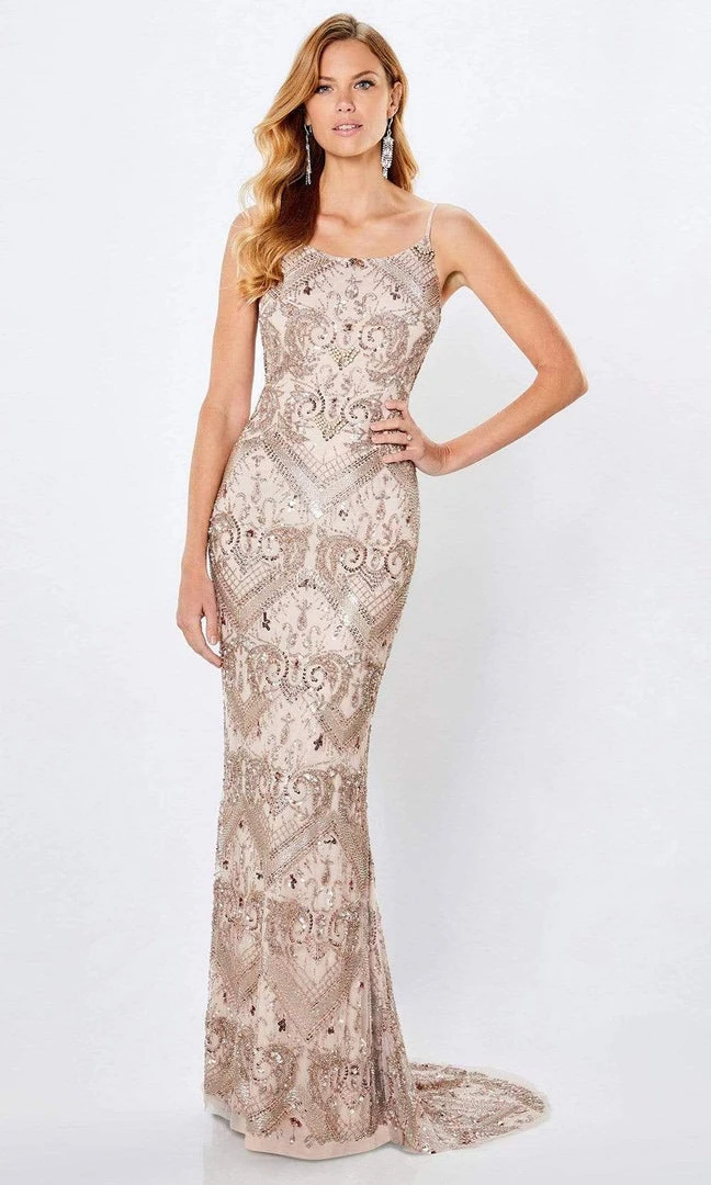 Montage By Mon Cheri - 221978 Beaded Sheath Evening Dress 3 Montage By Mon Cheri - 221978 Beaded Sheath Evening Dress