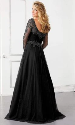 MGNY By Mori Lee Mori Lee - 72306 Off-Shoulder V-Neck Lace Appliqued A-Line Gown 8 MGNY By Mori Lee Mori Lee - 72306 Off-Shoulder V-Neck Lace Appliqued A-Line Gown