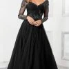 MGNY By Mori Lee Mori Lee - 72306 Off-Shoulder V-Neck Lace Appliqued A-Line Gown 1 MGNY By Mori Lee Mori Lee - 72306 Off-Shoulder V-Neck Lace Appliqued A-Line Gown