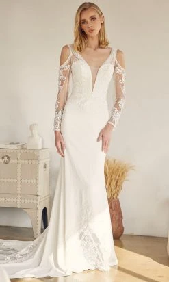 Nox Anabel Bridal JE916 - Long Sleeve Bridal Gown