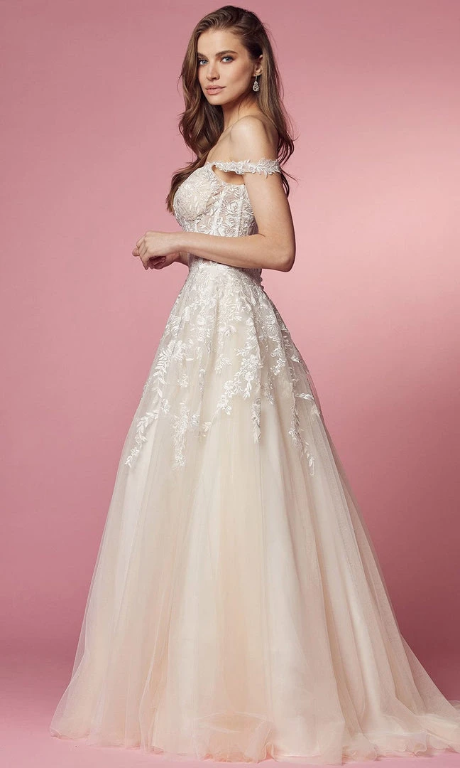 Nox Anabel Bridal JH925 - Off Shoulder Bridal Gown 6 Nox Anabel Bridal JH925 - Off Shoulder Bridal Gown