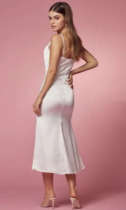 Nox Anabel Bridal R1027W - Cowl Neck Bridal Dress 8 Nox Anabel Bridal R1027W - Cowl Neck Bridal Dress