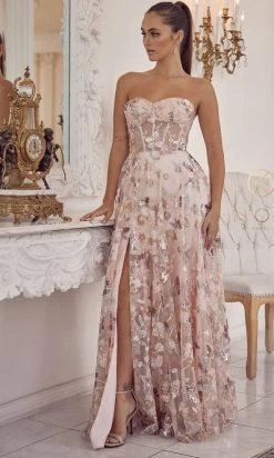 Nox Anabel E1001 - Sequin Bustier Prom Gown