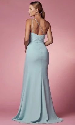 Nox Anabel E1005 - Ruche-Detailed Sheath Prom Dress 29 Nox Anabel E1005 - Ruche-Detailed Sheath Prom Dress