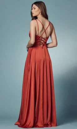 Nox Anabel E1020 - Lace Up Style Prom Dress