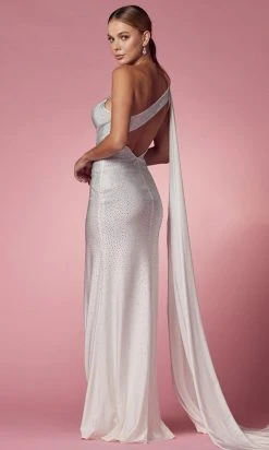 Nox Anabel E1039 - Cascade Paneled Evening Dress 46 Nox Anabel E1039 - Cascade Paneled Evening Dress