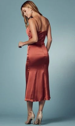 Nox Anabel R1027 - Tea Length Cowl Cocktail Dress 29 Nox Anabel R1027 - Tea Length Cowl Cocktail Dress