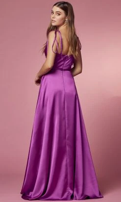 Nox Anabel R1029 - Tie Strap A-Line Prom Dress 25 Nox Anabel R1029 - Tie Strap A-Line Prom Dress