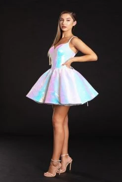 Portia And Scarlett - PS21001 Spaghetti Strap Sequined A-Line Dress