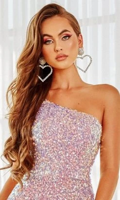 Portia And Scarlett - PS21012 Asymmetric Sequin Prom Gown