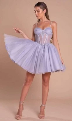 Portia And Scarlett - PS21133 Bustier Corset Fit And Flare Short Dress 7 Portia And Scarlett - PS21133 Bustier Corset Fit And Flare Short Dress